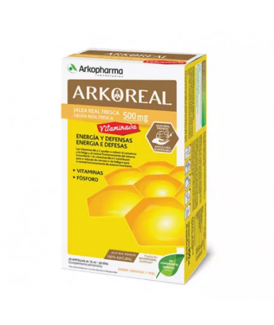 Arkoreal Jalea Real 500mg Vitaminada 20 ampollas
