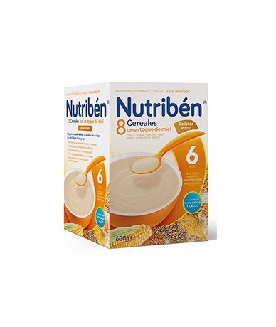 Nutriben 8 Cereales Y Miel Galletas Maria 600 G