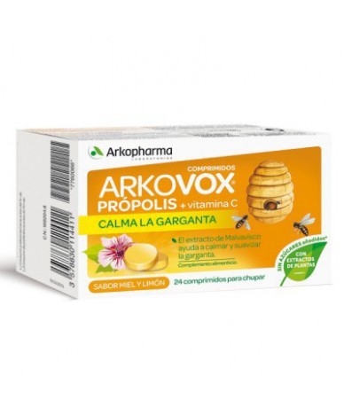 Arkovox Própolis + Vitamina C 20 Comp Miel Y Limon