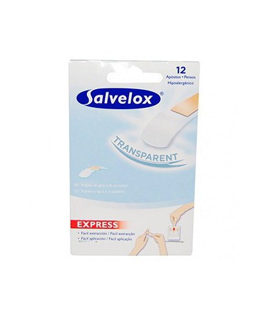 Salvelox Aposito Adhesivo Plast Transp 12 U