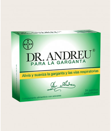 Dr Andreu para la Garganta 24 Pastillas