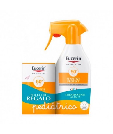 Pack Eucerin Sensitive Protect Spray SPF50+ 300ml + Regalo Pocket