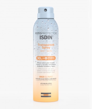 Fotoprotector ISDIN Transparent Spray Wet Skin SPF30 250 ML